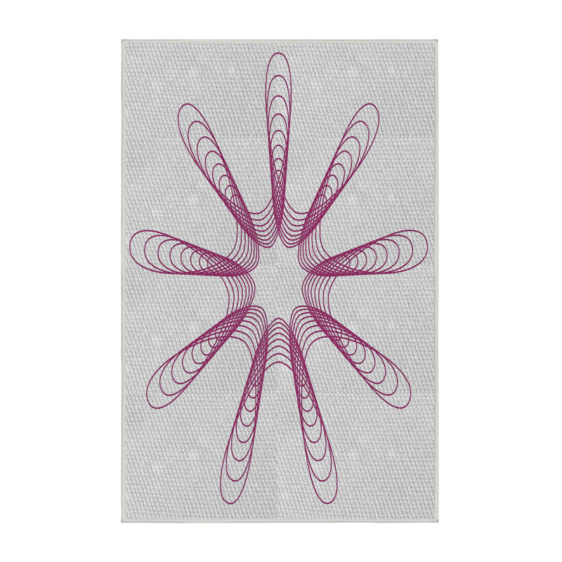 Tapis rose, Rectangle 2 pi x 4 pi