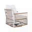Ensemble de 2 chaises longues pivotantes bohémiennes d'extérieur