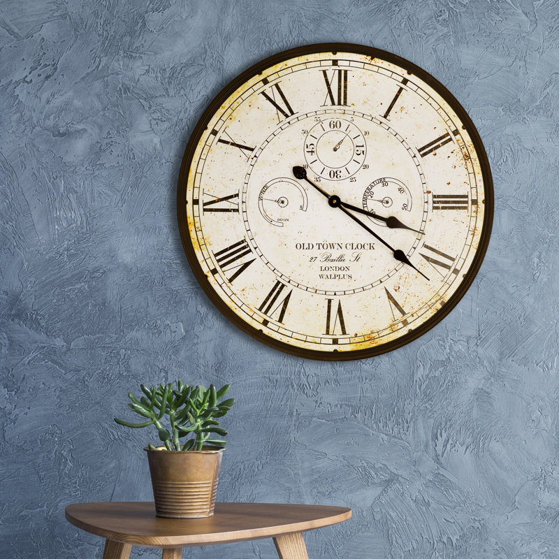 Très grande horloge murale 23,6 po Sider