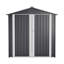 Remise de rangement en métal 6 x 4 pi avec porte verrouillable, maison de rangement imperméable pour jardin