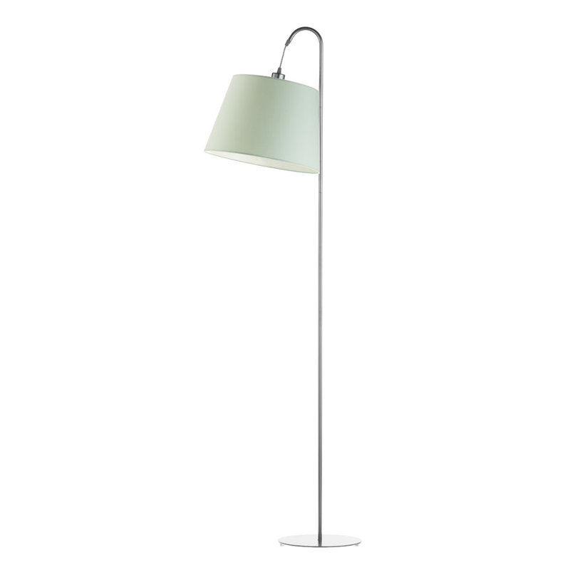 Salom 171cm Steel Arched/Arc Floor Lamp, Mint, Silver 