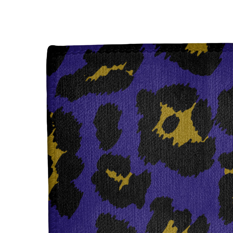 Mauve imprimé animal/noir/jaune Tapis décoratif, Tapis de couloir de 2 pi 6 po x 8 pi