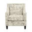 Fauteuil d'appoint Hilga Erica avec garniture cloutée chromée-722825220