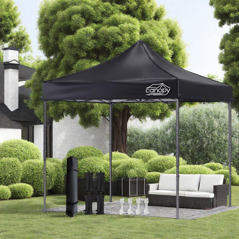 Auvents portables et abris de jardin (doit inclure le cadre) Cadre en acier 10 x 10 noir
