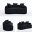 Canapé courbé en éponge à compression complète, canapé compact en chenille 30D sans assemblage pour petits espaces et appartements, L 65 po, 300 lb, 3 coussins-1215506695