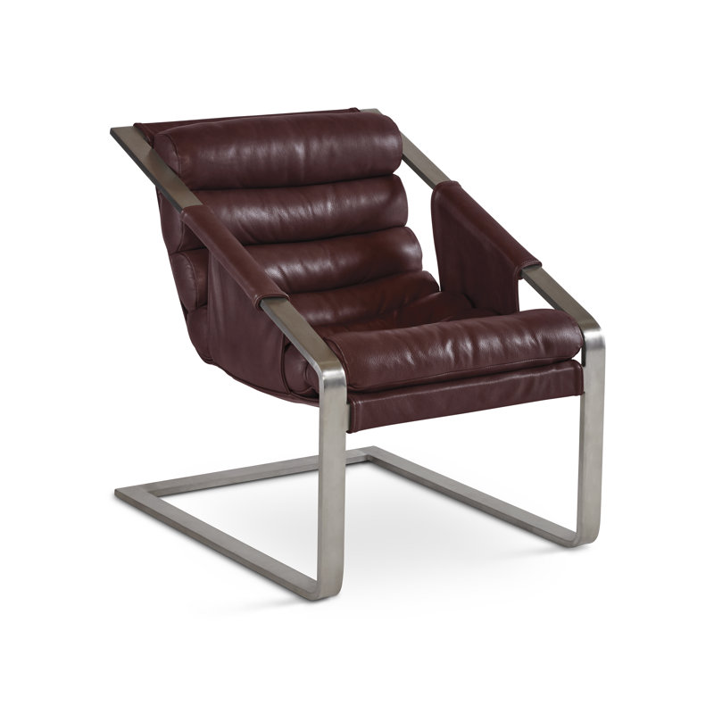 Rolls Chair, Chocolate Brown Genuine Leather