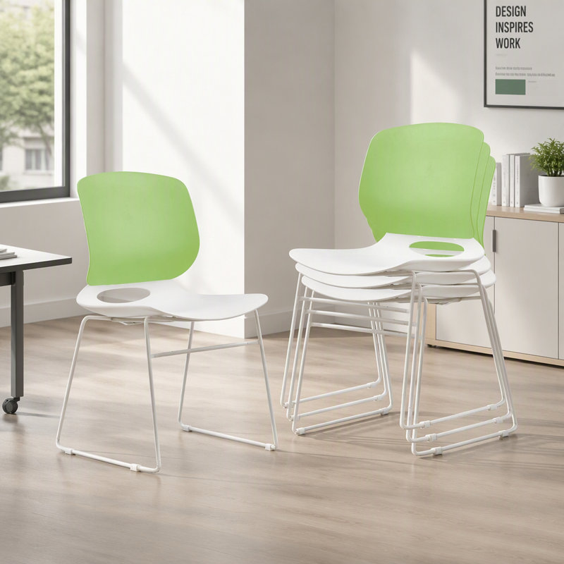 Ensemble de 4 chaises empilables