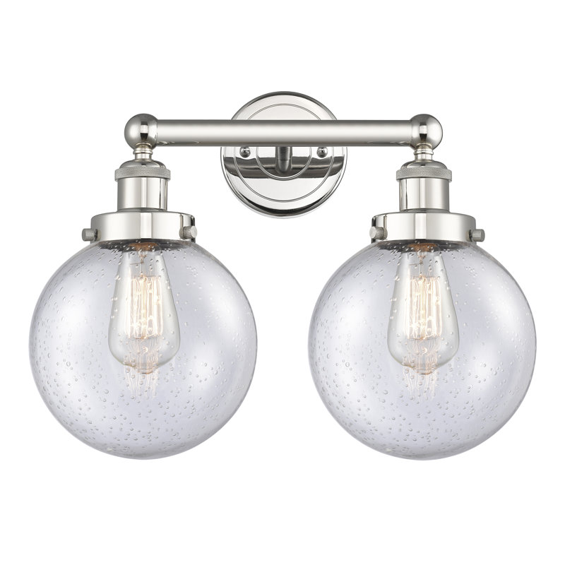 Alphonsa 2 - Light Dimmable Vanity Light, Seedy, Polished Nickel