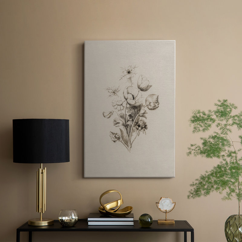 «Vintage Floral Print», imprimé sur toile - Gallery Cavas, H 12 po x l 8 po