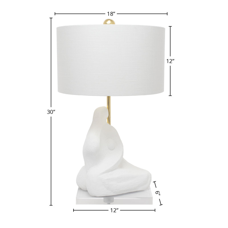 Lampe de table en résine Bettina