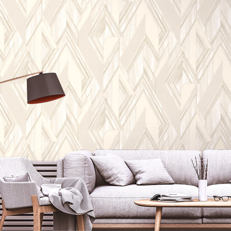 Haania Geometric Roll, Cream