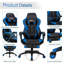 Fauteuil de jeu réglable avec repose-pieds pour bureau personnel, bleu-639114877-639114878