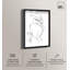Art mural minimaliste «Blossoming Floral Contour II Shadowbox» par Art Remedy, cadre noir, 37 x 55-900506836-900506843