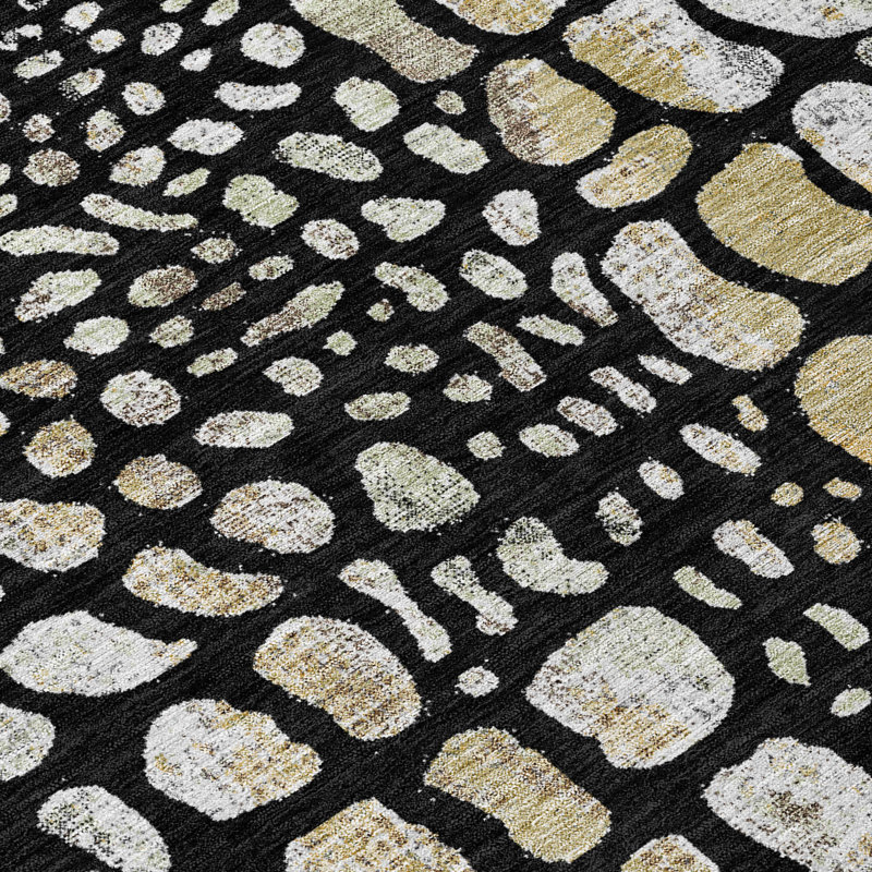Tapis intérieur / extérieur lavable à la machine Chantille ACN3000, Noir, 8 pi x 10 pi