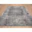 10 po x 3 po x 10 po x 3 po, gris, noué à la main, motif de médaillon transitionnel persan moderne d'influence, soie et laine texturée, tapis oriental carré D0F340DEE9DE48CEB769E20515151F8C