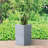 9in.W x 13in.H Medium Concrete Rectangular Flower Tree Planter with Drainage Holes, Handcrafted Cement Plant Pot-1816805634-1816971921