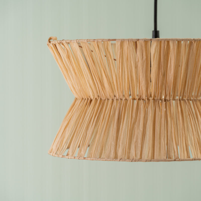 20 cm H Hourglass Paper Lamp Shade ( Clip On ) in Beige