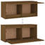 Meuble télé Meuble télé Console meuble télé Armoire en bois de pin massif-1012876245