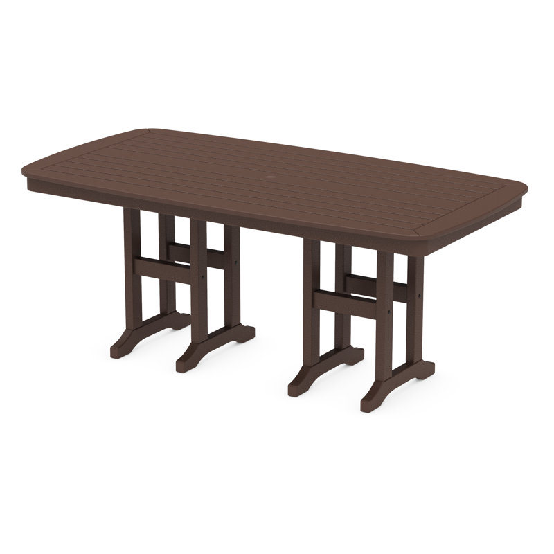 Martha Stewart by POLYWOOD Chinoiserie 7-Piece Dining Set, Mahogany