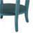 Teal Round Side Table With Bottom Shelf