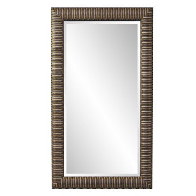 Leiker Solid Wood Rectangle Mirror