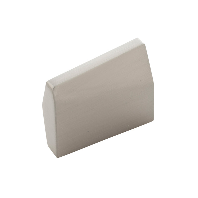 Veer Geometric Knob, Satin Nickel