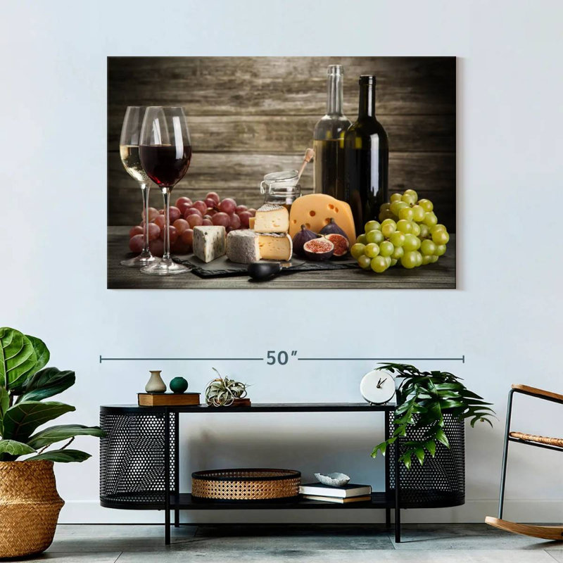 Yarlin Wine And Cheeses, 32" H x 48" W