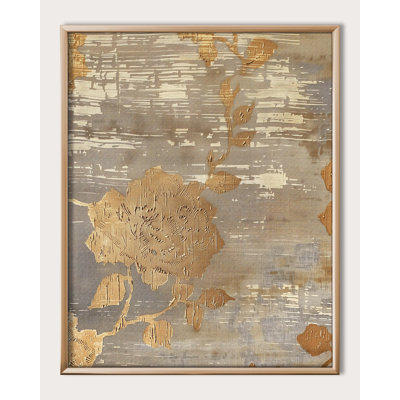 " Embroidered Silk I " on Paper