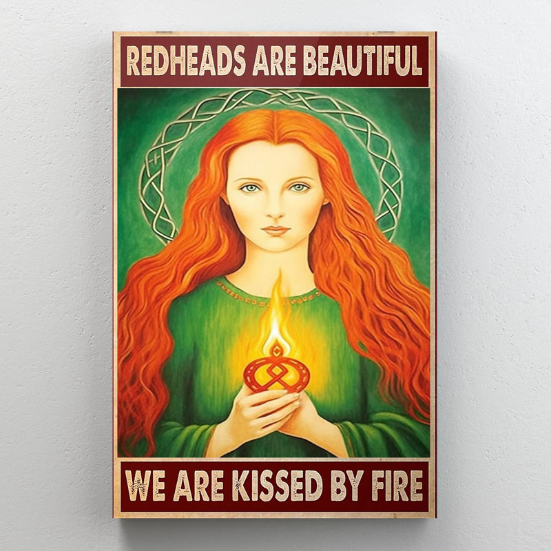 " Redheads Are Beautiful ", 36" H x 24" W x 1.25" D
