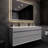 Albizu 59" Wall-Mounted Double Bathroom Vanity-69315972