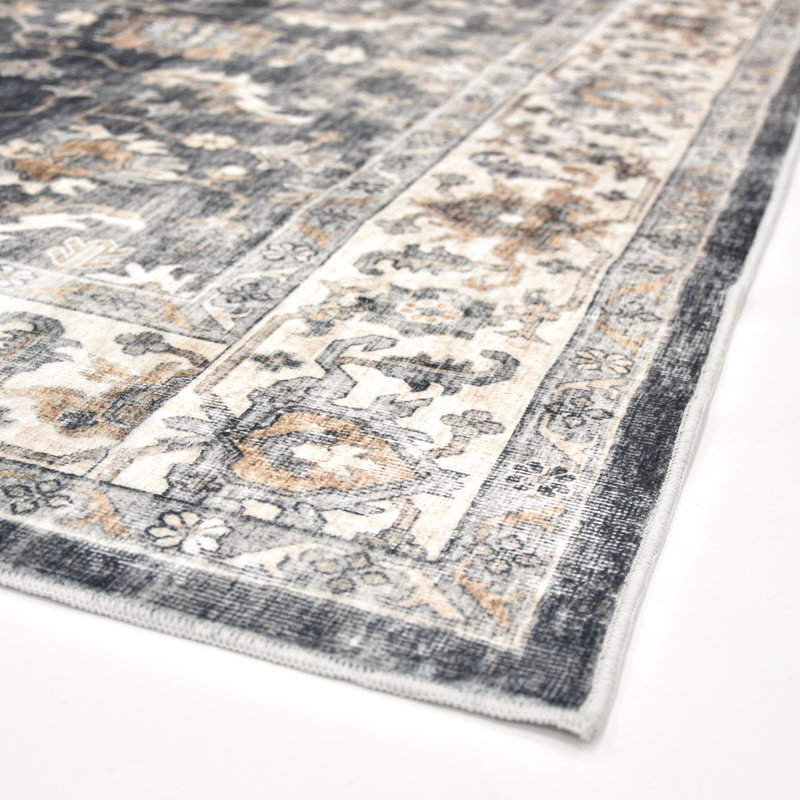 Tapis lavable à la machine Whitley Midnight Dream, Rectangle 5 pi x 7 pi