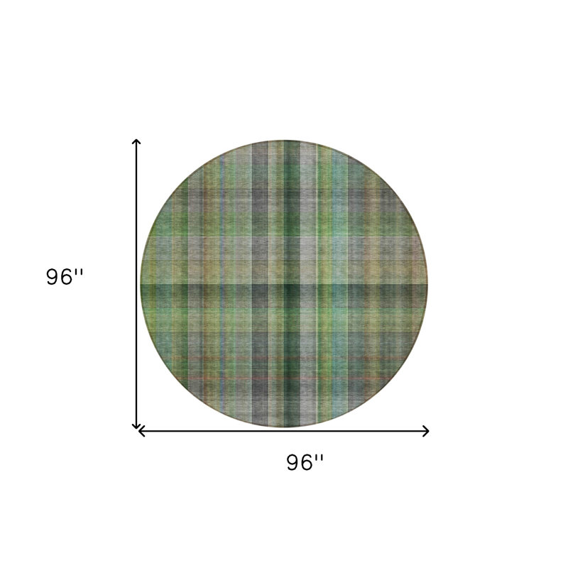 Tapis d'intérieur rond rond 8 po
