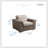 Jezebelle Upholstered Accent Chair with Ottoman-502272948