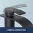 Single-Hole Single-handle Bathroom Faucet with Drain Assembly-74857521