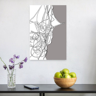 Digital Mind Profile Modern Abstract Wall Art