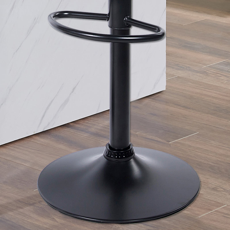 Tabouret pivotant à hauteur réglable, Gris / Noir