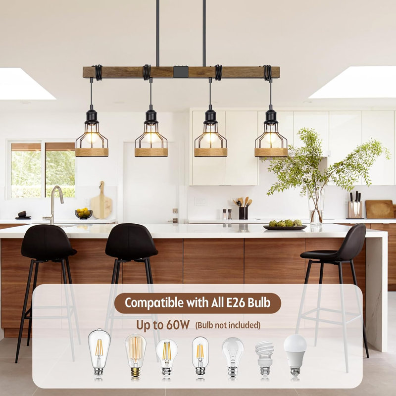 Rural Style Linear Chandelier