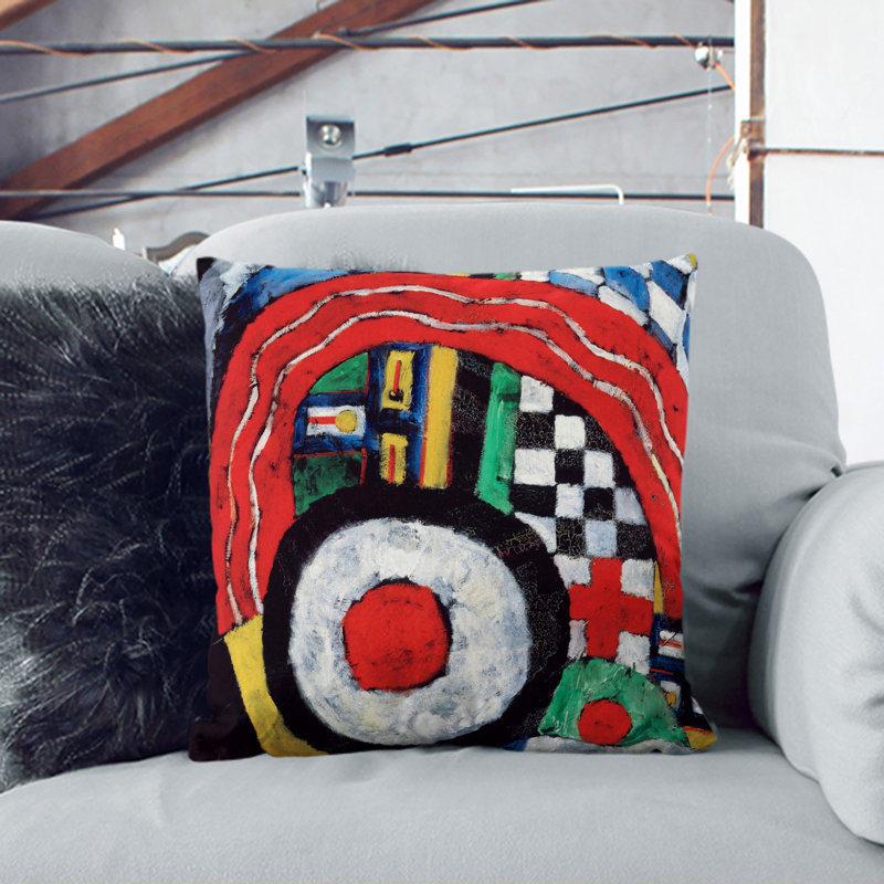 Painting No.46 by Marsden Hartley Scatter Cushion with Filling, 40cm H x 40cm W x 15cm D, White