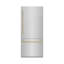 ZLINE Autograph 36 in. Built-In Refrigerator in White Matte w/ Bronze Accents-402927117