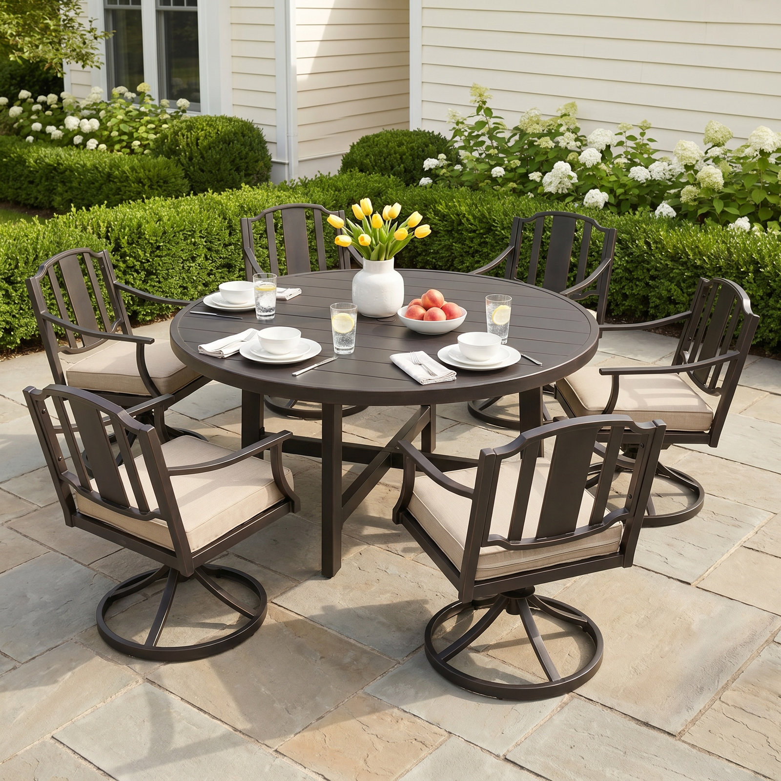 Tamarin 61" Sunbrella® Patio Dining Set