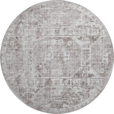 Premium Machine Washable Kelsa AMF41 Mocha Rug