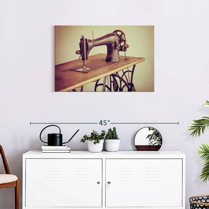 Senne Sewing Machine, 20" H x 30" W