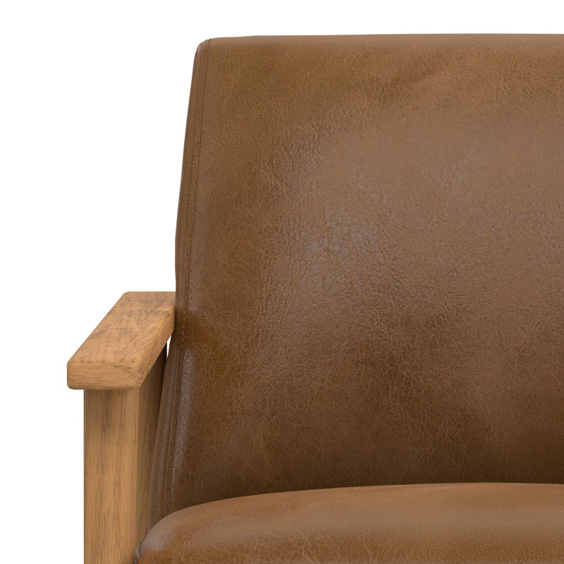 Fauteuil d'appoint en cuir Paloma Genunine