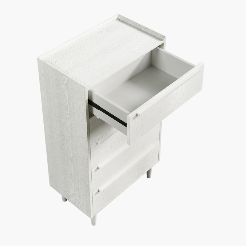 Commode 5 tiroirs Castiglione, Blanc