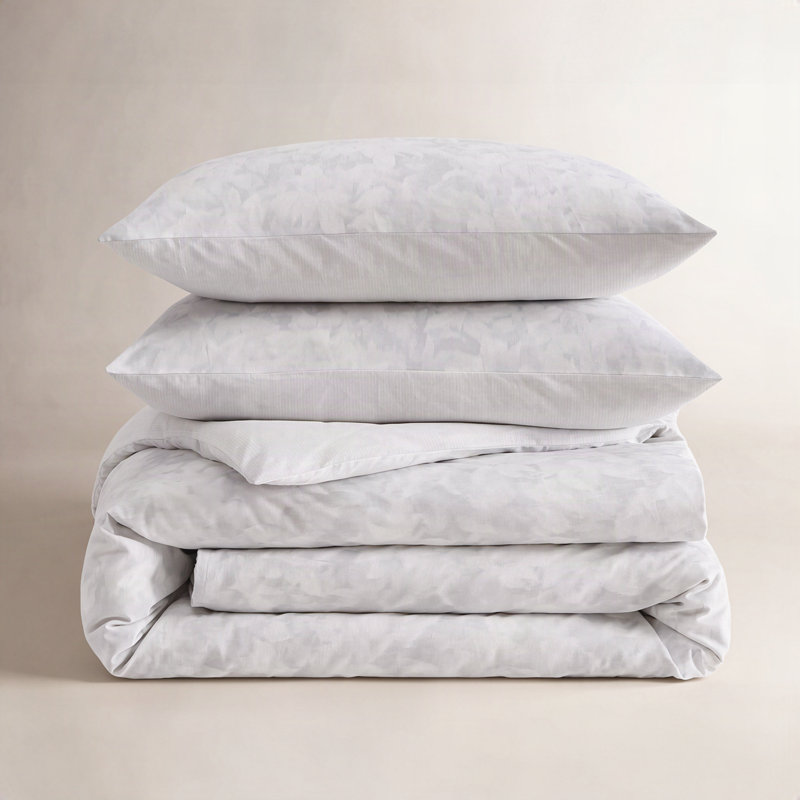 Ensemble de housse de couette réversible en coton gris Vera Vera, Housse de couette très grand et 2 très grandes t