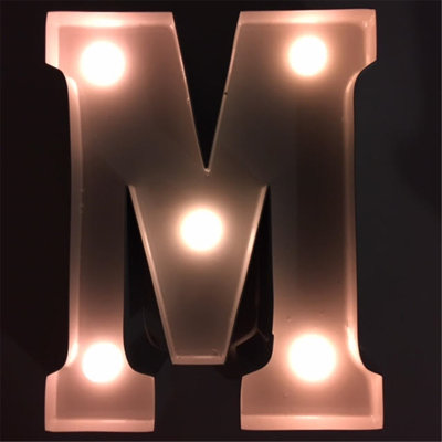 Enseigne à del de décoration de lettre cadeau m