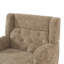 Fauteuil d'appoint rembourré avec pieds en bois d'hévéa Corrine-129915534