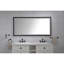 Miroir de salle de bain 72 po x 36 po à DEL avec cadre en aluminium, miroir de meuble-lavabo mural, antibuée, mémoire, gradation continue