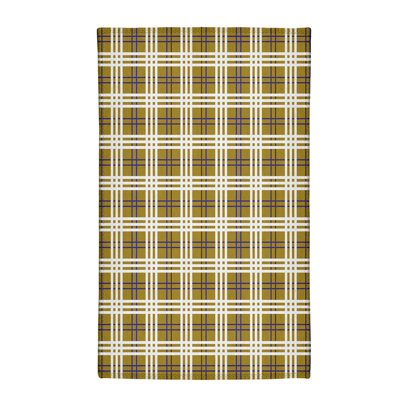 Tapis jaune à carreaux, Rectangle 4 pi x 6 pi