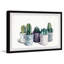 Indigo Cactus Pots by Parvez Taj - Single Picture Frame Painting-38598707